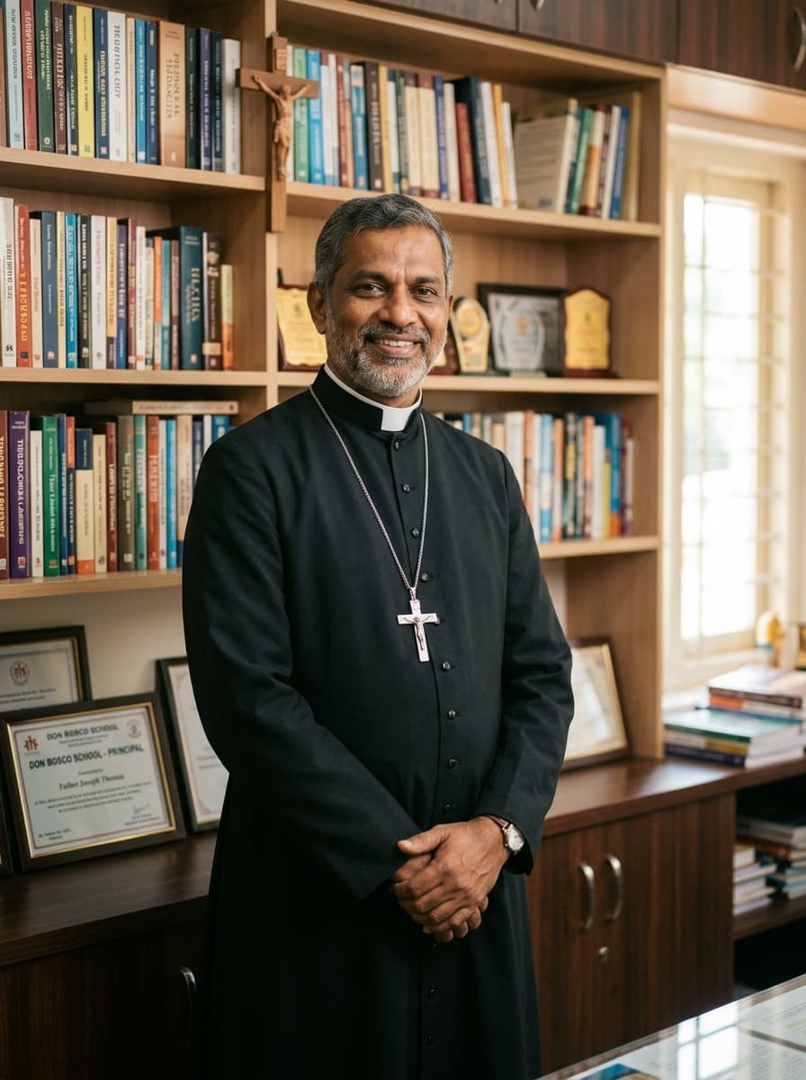 Rev. Father, Principal of Jesus Mary School Bijni